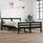 vidaXL Black Bed Frame Mattress 120x200 cm