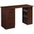 Homcom Workstation Walnut Writing Desk 49x120cm