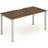 Evolve Single Silver Frame Writing Desk