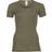 Engel dame kortærmet t-shirt uld & silke olive