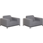 Beliani Set of 2 Garden Havelænestol