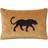 Chhatwal & Jonsson Embroidered Black Panther Kuddöverdrag Gul, Svart (60x40cm)
