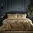 Paoletti Moondusk Exotic Animal Jacquard Duvet Cover Black, Yellow, Gold