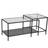 Nordform Seaford Black Metal Set of 2 Coffee Table