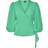 Vero Moda Regular Fit V-hals Elastiske Manchetter Volumenærmer Top