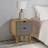 vidaXL Cabinet OTTA Brown&Grey Bedside Table