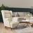 vidaXL Cream White Velvet Armchair