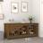 vidaXL Cabinet Honey Brown 110x38x45.5 Solid Wood Pine Shoe Rack