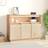vidaXL Solid Wood Pine 104.5 x 34 x 80 cm Sideboard