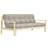 Karup Design Unwind Couch Natural Wood Linen Sofa