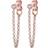 Elli Ohrringe Kette Trend Geo Kristalle 925 Silber Rosegold 1011434896