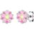 Elli Ohrringe BLUME 925er Sterling Silber in rosa/pink