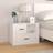 vidaXL Cabinet White Bedside Table