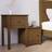 vidaXL Cabinet Honey Bedside Table