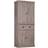 Homcom Colonial Dark Wood Grain Storage Cabinet 76x184cm