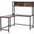 Homcom L-Shaped Brown/Black Writing Desk 125x140cm