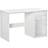 Homcom High Gloss Computer White Writing Desk 60x120cm
