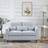 Homcom Loveseat Grey Sofa 78cm 2 Seater
