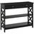 Homcom 837-107BK Black Console Table 30.5x100cm