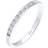 Elli Diamore Damring Klassisk 925 Silver Diamant - Vit