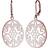 Elli dam äkta smycken örhängen dingla och droppa öronprydnad 925 sterlingsilver guldpläterad guldpläterad, colore: Roséguld, cod. 0301162715
