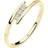 Elli Diamore damring förlovningsring trio diamant 0,06 karat 375 gult guld vit 0606940915 silver, (16.6) colore: Vit, cod. 0606940915_52