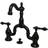 Kingston Brass KS7975AL English Country Bathroom Bridge Faucet Bronze