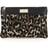 Dolce & Gabbana Leopard Jacquard Print Logo Plaque Pouch Taske Flerfarvet