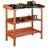 Relaxdays Wooden Metal Table Top 87.5 x 91.8 x 41.5 cm Orange