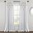 Lush Decor Boho Pom Pom Tofs Linne Fönster Gardin Panel 213 cm L x 132 cm B