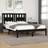 vidaXL Black Bed Frame 200 x 200 cm