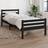 vidaXL Solid Wood Bed Frame 90x200 cm Black