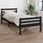 vidaXL Black Solid Wood Bed Frame 100 x 200 cm