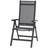 Siena Garden Tesoro M29543 Havestol Aluminium Plastic Antracit Sort Sølv