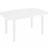 ProGarden White Resin Side Table 72 x 137 x 85 cm