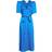 Stella McCartney Puff Sleeve Tie Waist Satin Midi Dress