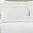 Paoletti Paoletti Cleopatra 200 Thread Count Pillow Case White, Gold (76x51cm)