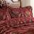 Paoletti Shiraz Pillow Case Gold, Red (70x50cm)