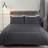 Sienna Single Crushed Duvet Cover Grey, Silver