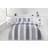 Rapport Super King Chambray Stripe Duvet Cover Grey, Blue