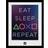 GB Eye Inramad poster Playstation Eat Sleep Repeat Tavla