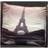 Rapport Eiffel Tower Photographic Cushion Cover