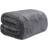 Dreamscene Luxury Large Waffle Honeycomb Mink Blankets Black, Grey