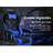 ELFORDSON Xavier Executive Leather Gaming Office Chair Blue