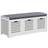 Homcom White Storage Bench