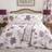 Samira Floral Print Duvet Cover Purple