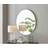 Emma Round White Frame Wall Mirror