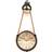 Geko Industrial Hanging Rope Round Wall Clock