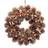 36cm Diameter Gold Pinecones Berries Wreath Decoration