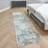 Concept Looms 80X240cm Rossa ROS03 Abstract Rug Grey, Blue, Turquoise